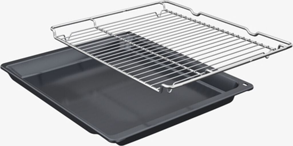 Bosch HBF133BR0 Serie 2 Einbau-Backofen (66 L, 5 Heizarten, EcoClean Direct, 3D-Heißluft, Schwarz/Edelstahl)