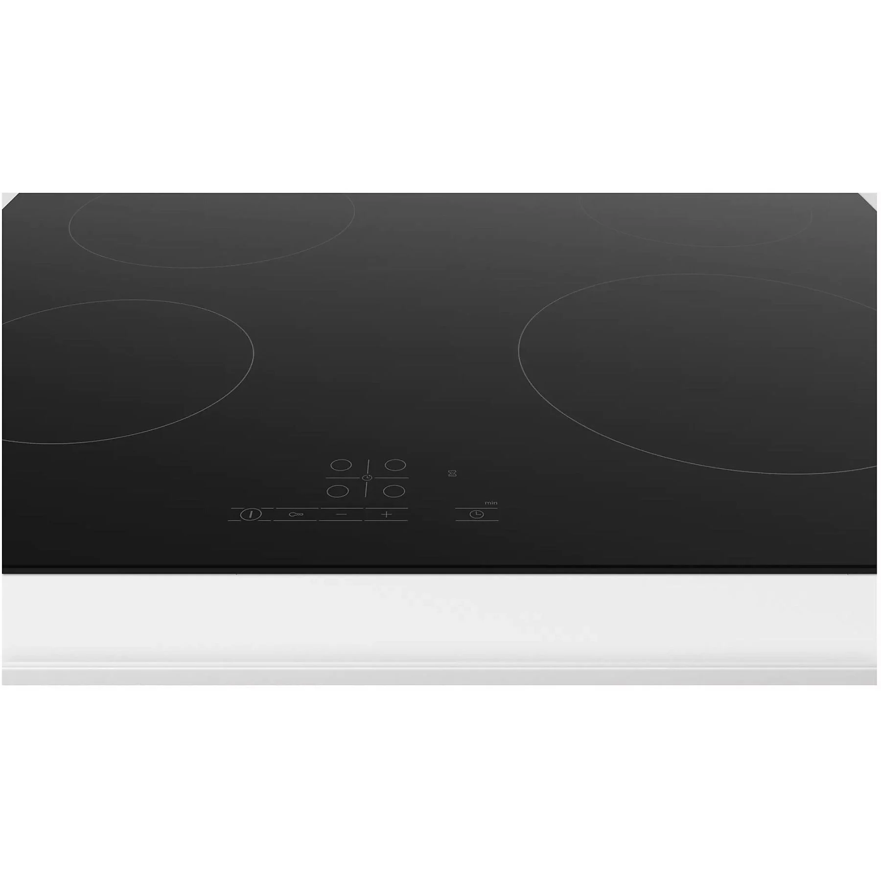 BOSCH PKE611BB2E Glaskeramik-Kochfeld – 4 Kochzonen, rahmenlos, 6600 W, TouchControl, Timer, Kindersicherung, Restwärmeanzeige – 592 mm breit, Schwarz