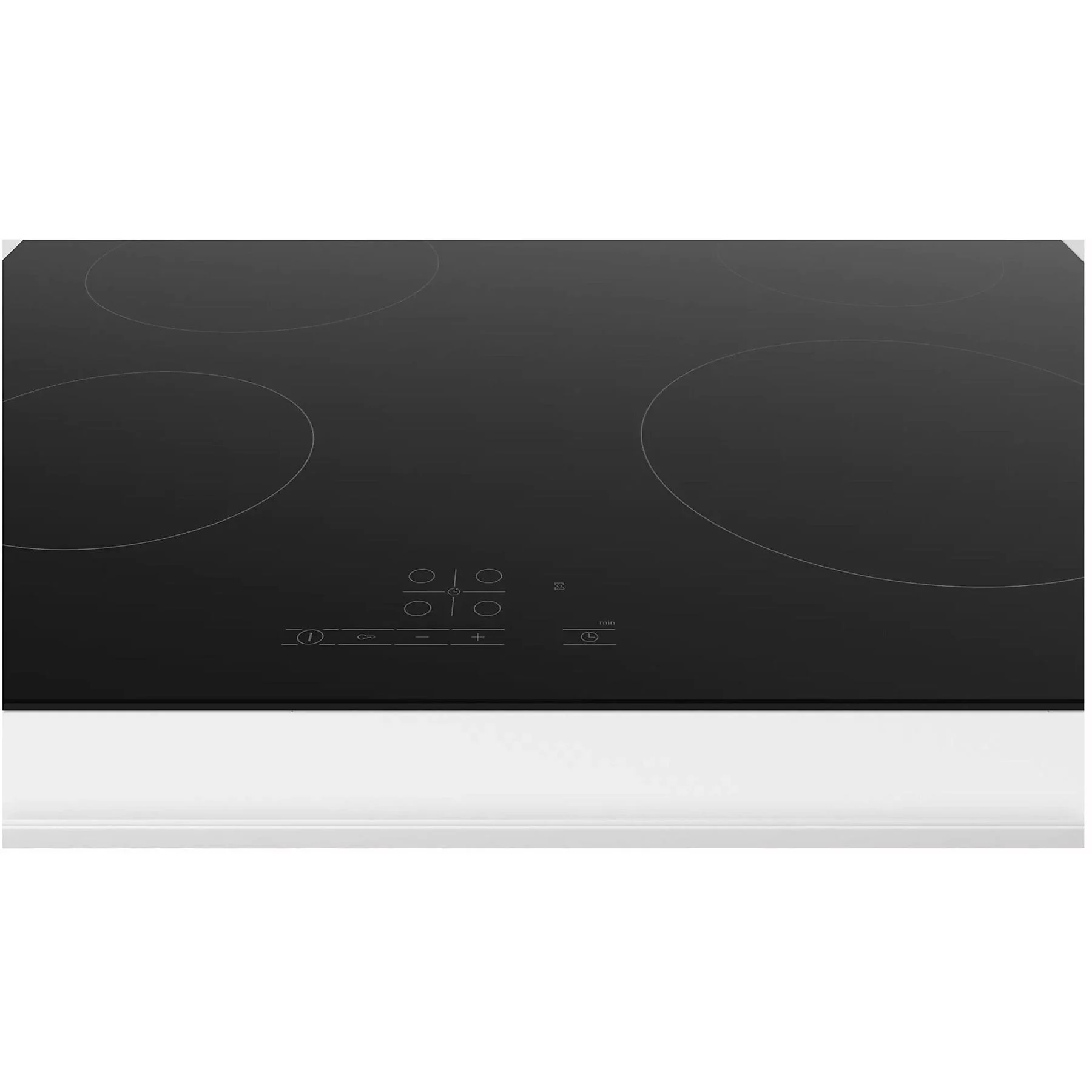 BOSCH PKE611BB2E Glaskeramik-Kochfeld – 4 Kochzonen, rahmenlos, 6600 W, TouchControl, Timer, Kindersicherung, Restwärmeanzeige – 592 mm breit, Schwarz