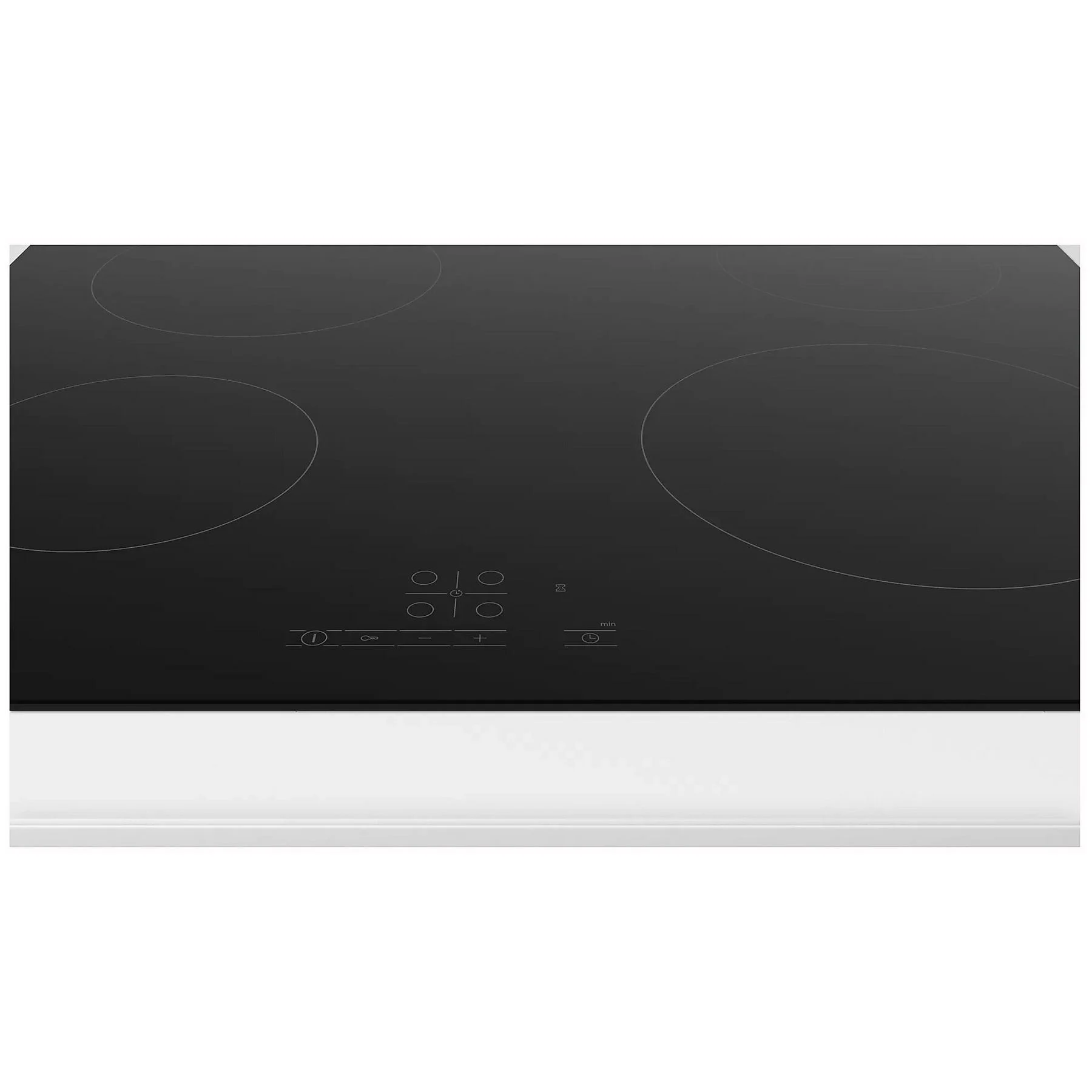 BOSCH PKE611BB2E Glaskeramik-Kochfeld – 4 Kochzonen, rahmenlos, 6600 W, TouchControl, Timer, Kindersicherung, Restwärmeanzeige – 592 mm breit, Schwarz