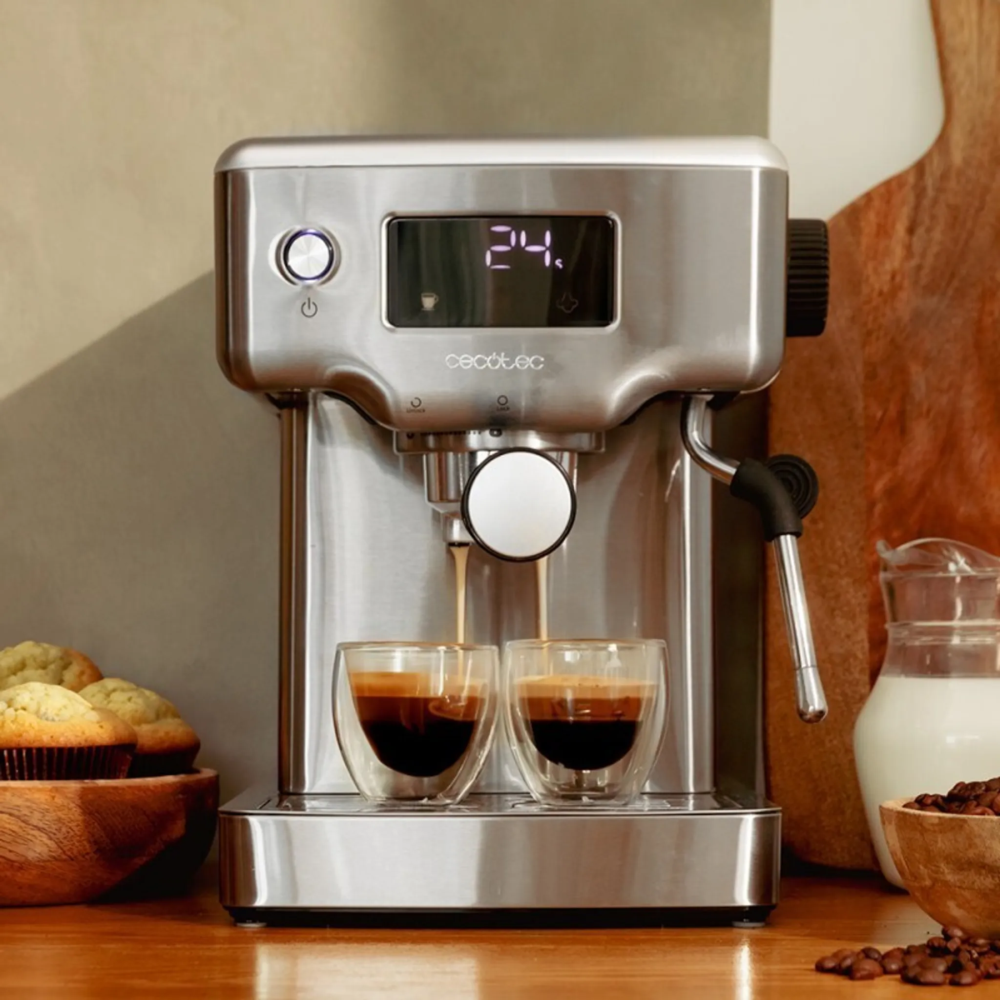 Cecotec Barista-Kaffeemaschine mit 20 bar, Manometer und Thermoblock - B-Ware gut