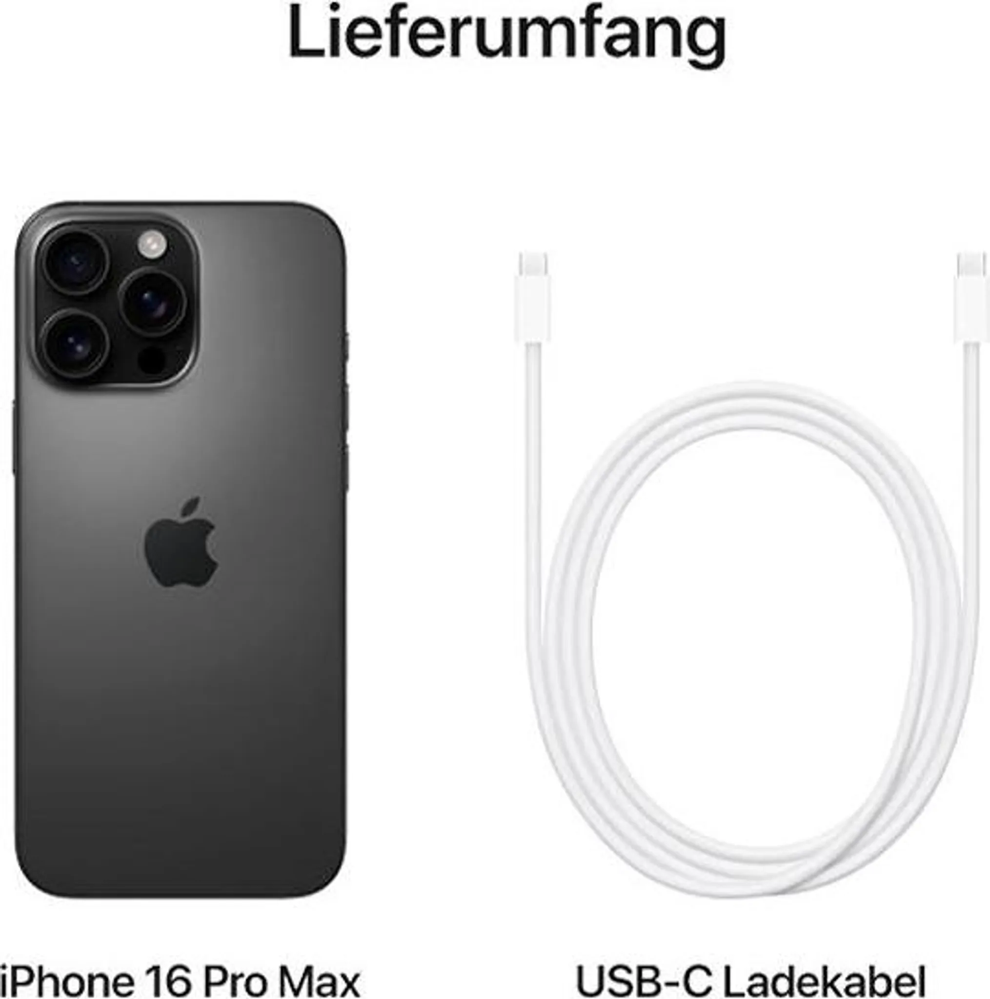 iPhone 16 Pro Max 512GB Titan Schwarz (Der Letzte)