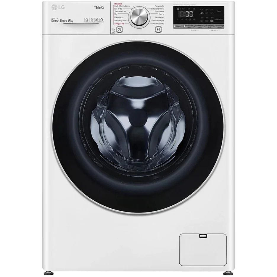 LG F4WV709P1E Waschmaschine 9 kg – AI DD, TurboWash 360°, Steam & Allergy Care, 6 Motion, Inverter Direct Drive, SmartThinQ – Extra leise, hygienisch & ultraschnell