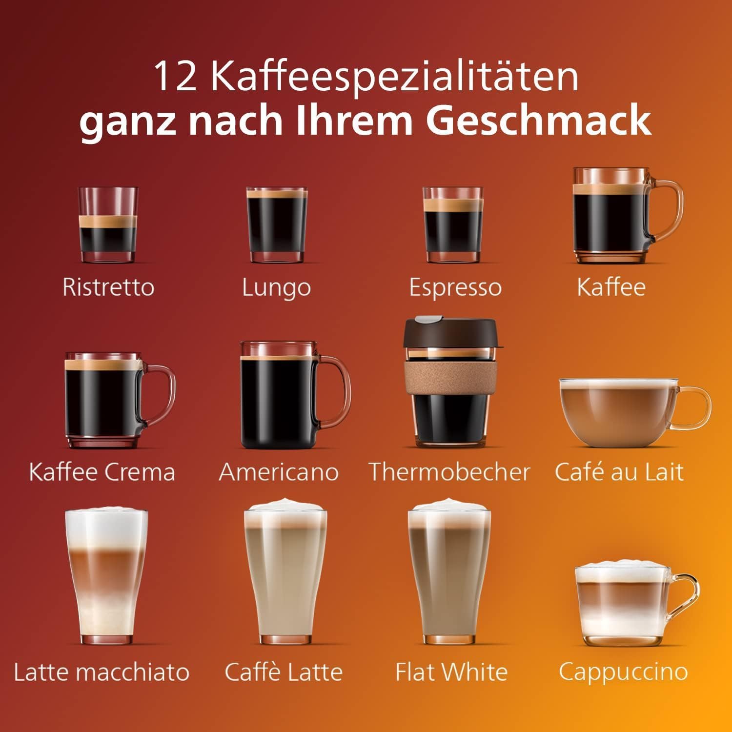 Philips Serie 5400 Kaffeevollautomat – LatteGo Milchsystem, 12 Kaffeespezialitten, Intuitives Display, 4 Benutzerprofile, Chrom (EP544790)